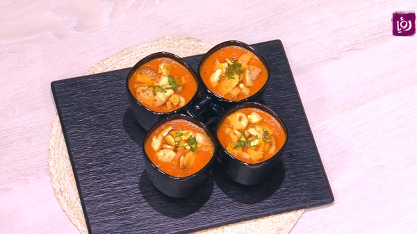 شوربة البندورة المشوية