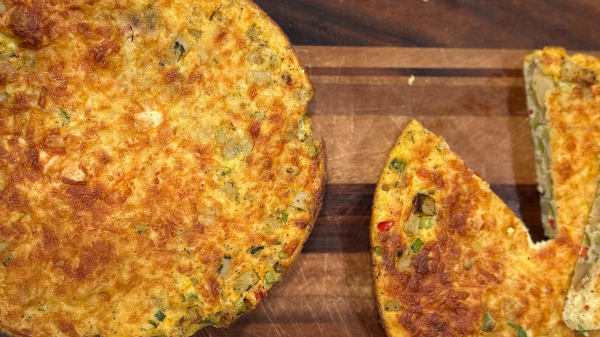 عجة الخضار بالفرن