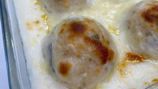 بطاطا بحشوة كرات اللحم