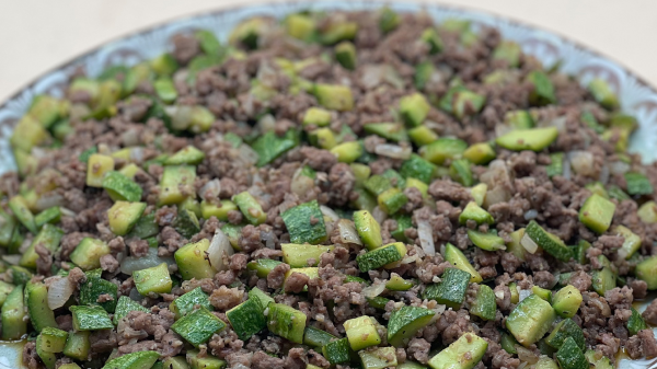 مفركة الكوسا باللحم