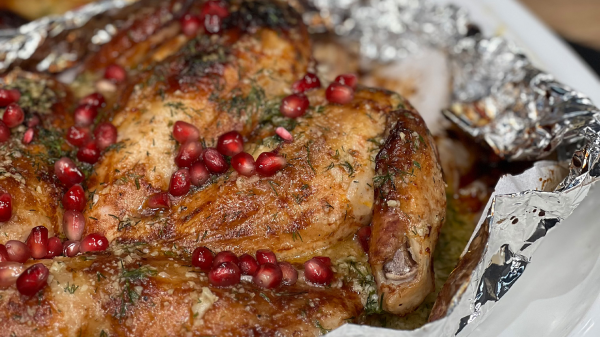 دجاج بالزبدة والثوم دجاج بالزبدة والثوم