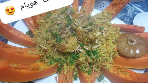 قرع محشي بالفرن قرع محشي بالفرن