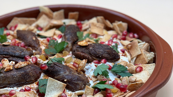 فتة موزات الغنم فتة موزات الغنم